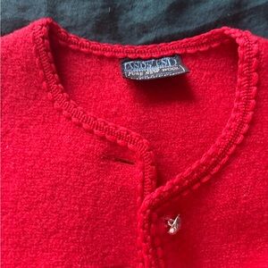 Knoll Vibrant Red Wool Blazer